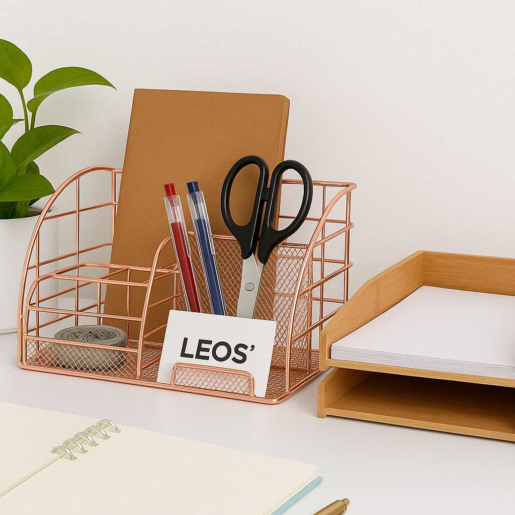 Easily storage and filing desktop organizers.